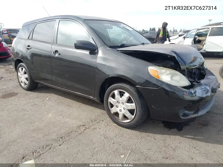 TOYOTA MATRIX 2007, VIN 2T1KR32EX7C627314