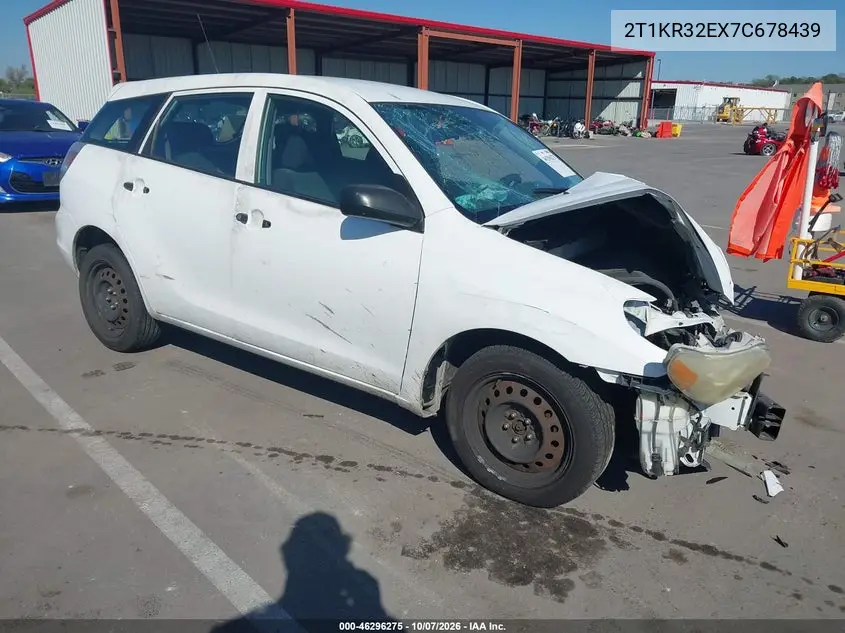 TOYOTA MATRIX 2007, VIN 2T1KR32EX7C678439