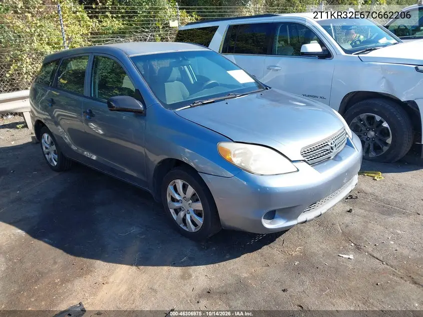 TOYOTA MATRIX 2007, VIN 2T1KR32E67C662206
