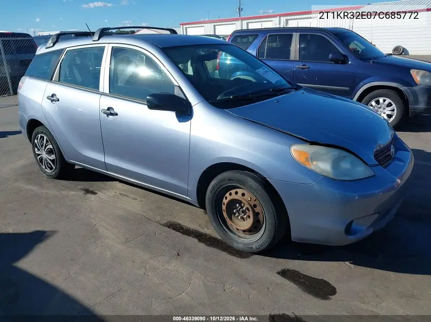 TOYOTA MATRIX 2007, VIN 2T1KR32E07C685772