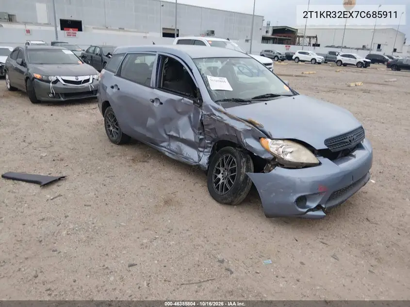 TOYOTA MATRIX 2007, VIN 2T1KR32EX7C685911