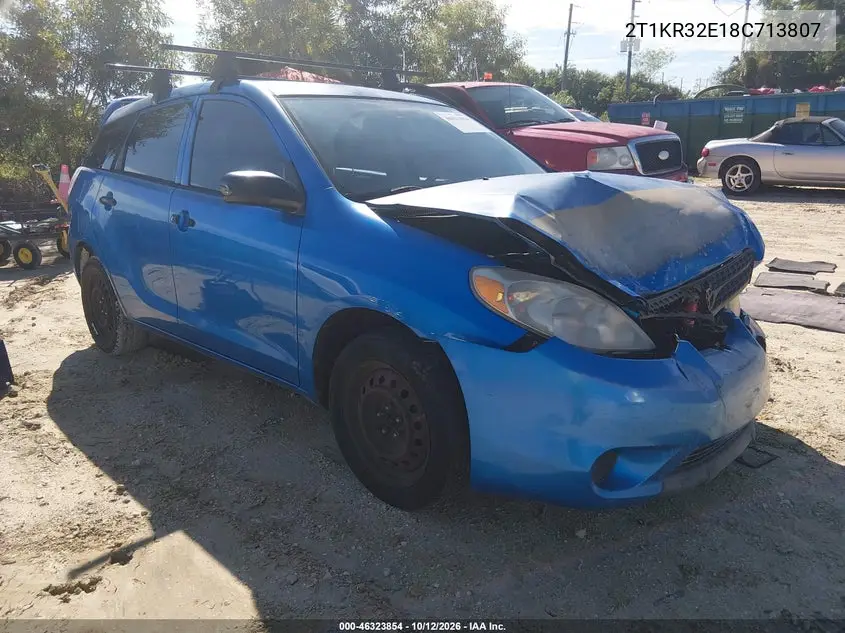 TOYOTA MATRIX 2008, VIN 2T1KR32E18C713807