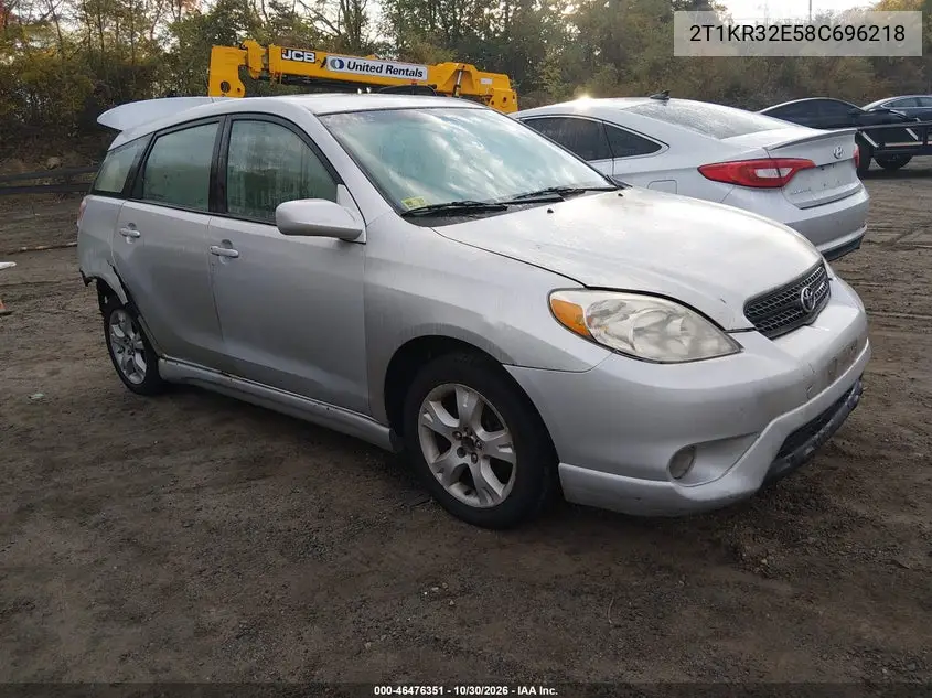 TOYOTA MATRIX 2008, VIN 2T1KR32E58C696218