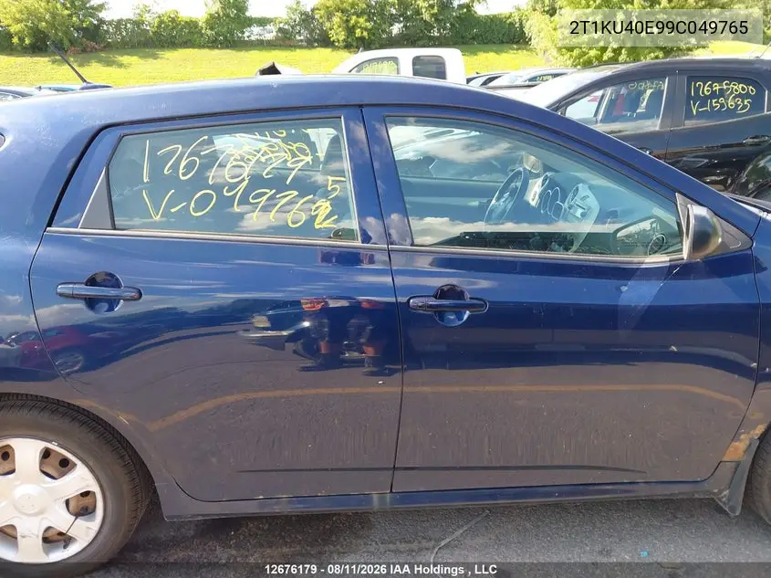 2009 TOYOTA MATRIX VIN 2T1KU40E99C049765 — фото 14