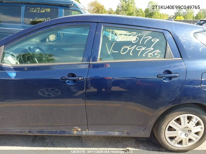 2009 TOYOTA MATRIX VIN 2T1KU40E99C049765 — фото 15