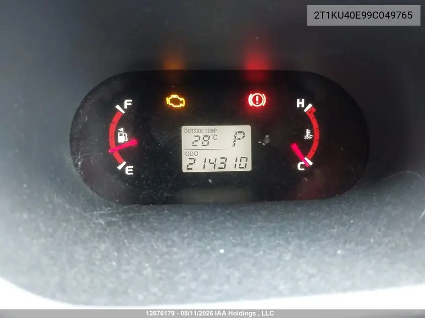 2009 TOYOTA MATRIX VIN 2T1KU40E99C049765 — фото 16