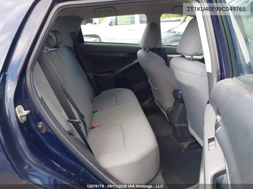 2009 TOYOTA MATRIX VIN 2T1KU40E99C049765 — фото 8