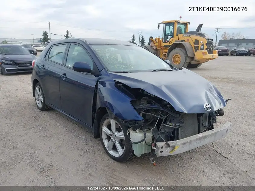TOYOTA MATRIX 2009, VIN 2T1KE40E39C016676