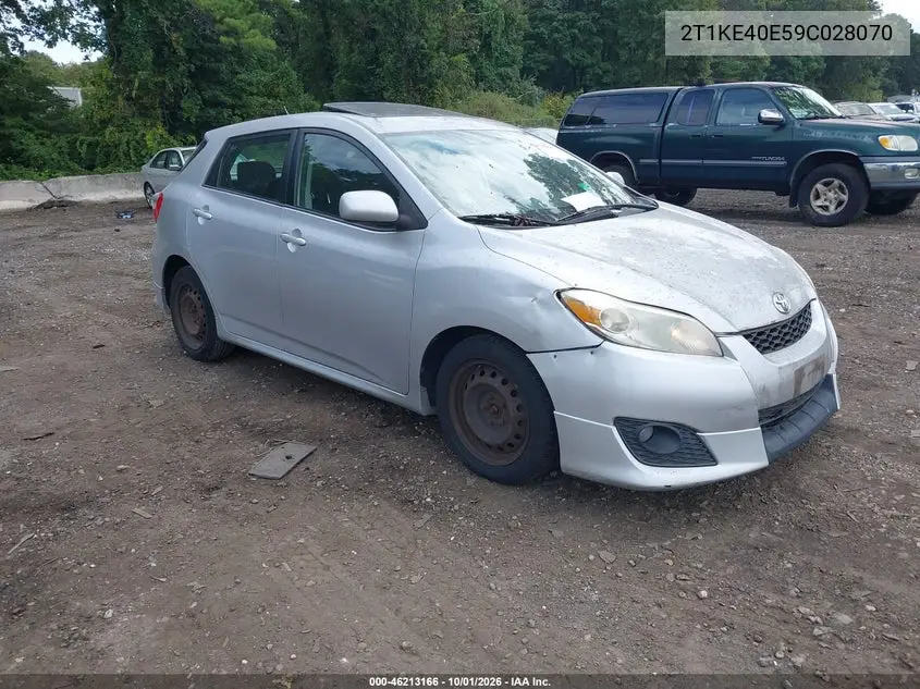 TOYOTA MATRIX 2009, VIN 2T1KE40E59C028070