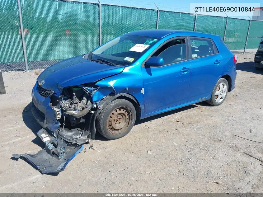 2009 TOYOTA MATRIX VIN 2T1LE40E69C010844 — фото 2