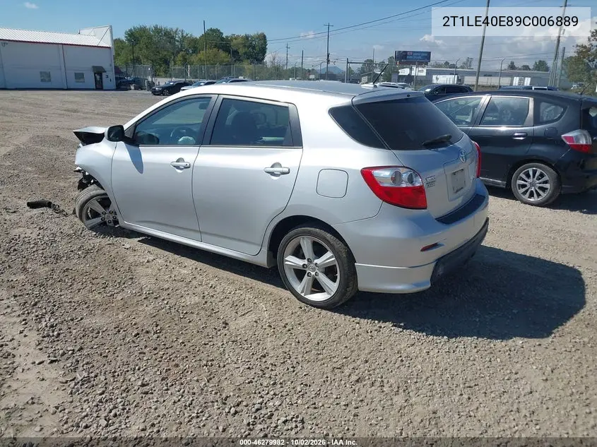2009 TOYOTA MATRIX VIN 2T1LE40E89C006889 — фото 3