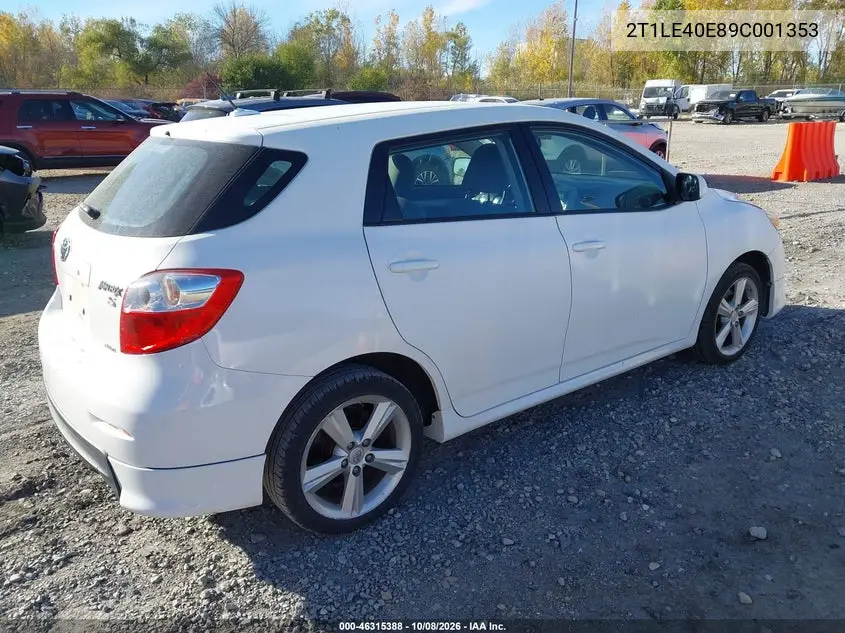 2009 TOYOTA MATRIX VIN 2T1LE40E89C001353 — фото 4