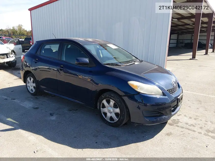 TOYOTA MATRIX 2009, VIN 2T1KU40E29C042172
