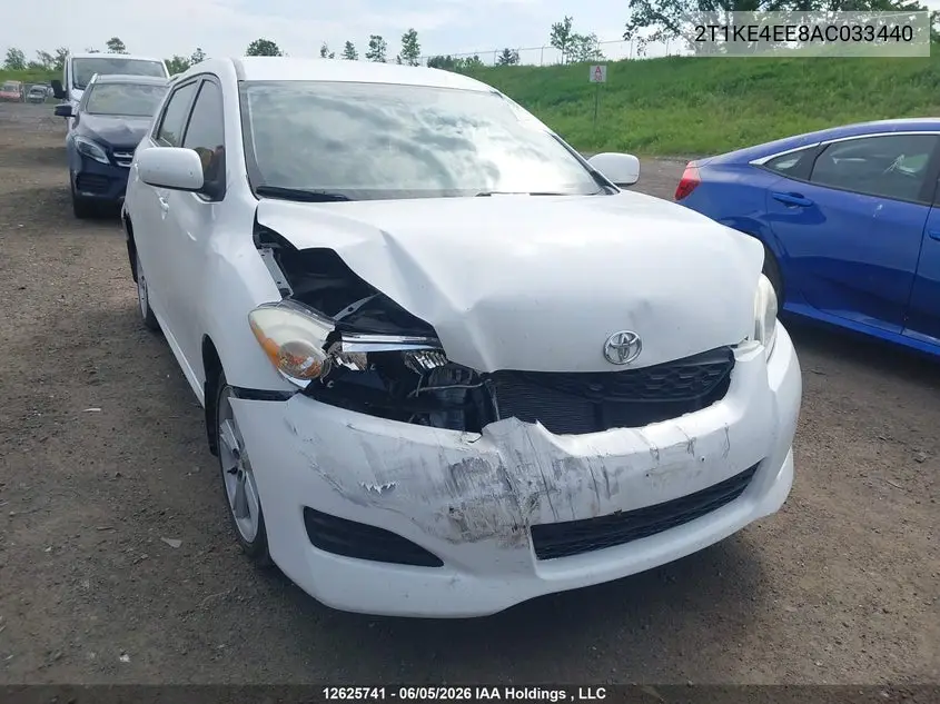 TOYOTA MATRIX 2010, VIN 2T1KE4EE8AC033440