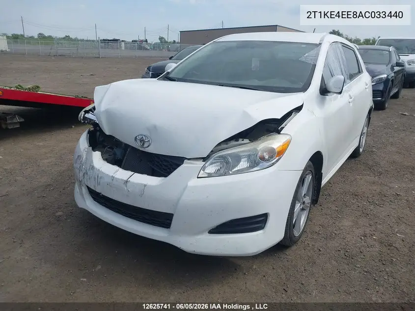 2010 TOYOTA MATRIX VIN 2T1KE4EE8AC033440 — фото 2