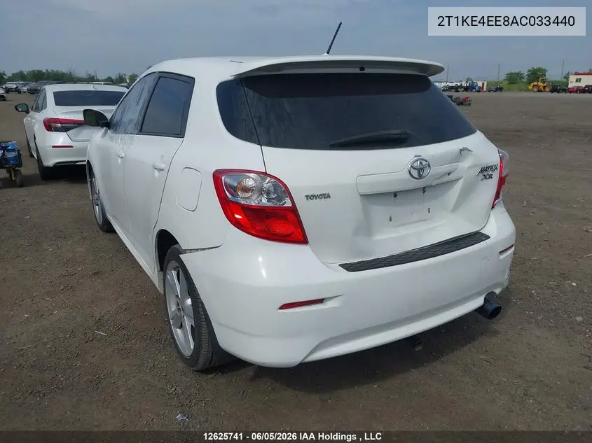 2010 TOYOTA MATRIX VIN 2T1KE4EE8AC033440 — фото 3