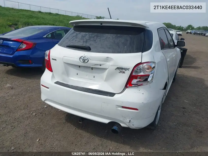 2010 TOYOTA MATRIX VIN 2T1KE4EE8AC033440 — фото 4