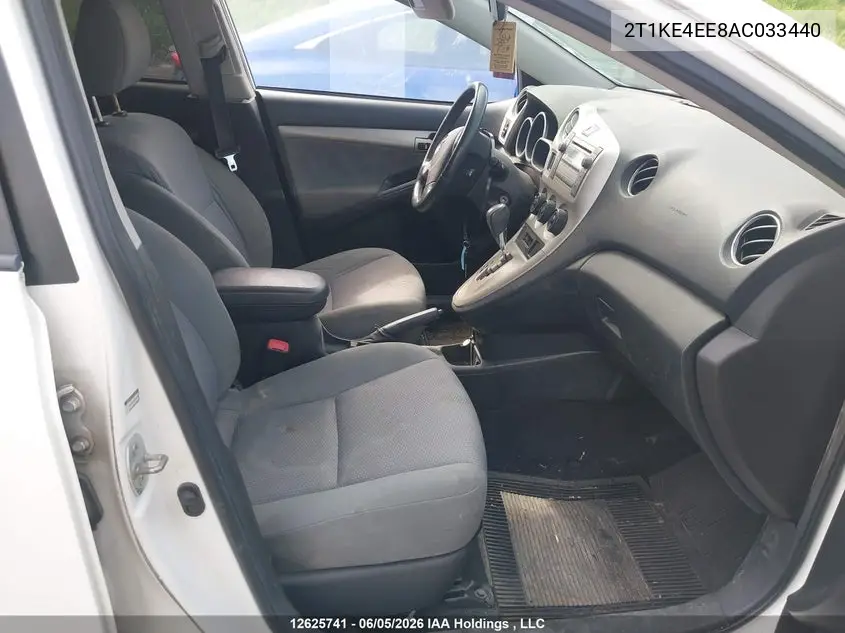 2010 TOYOTA MATRIX VIN 2T1KE4EE8AC033440 — фото 5