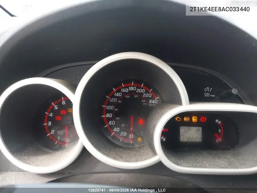 2010 TOYOTA MATRIX VIN 2T1KE4EE8AC033440 — фото 7