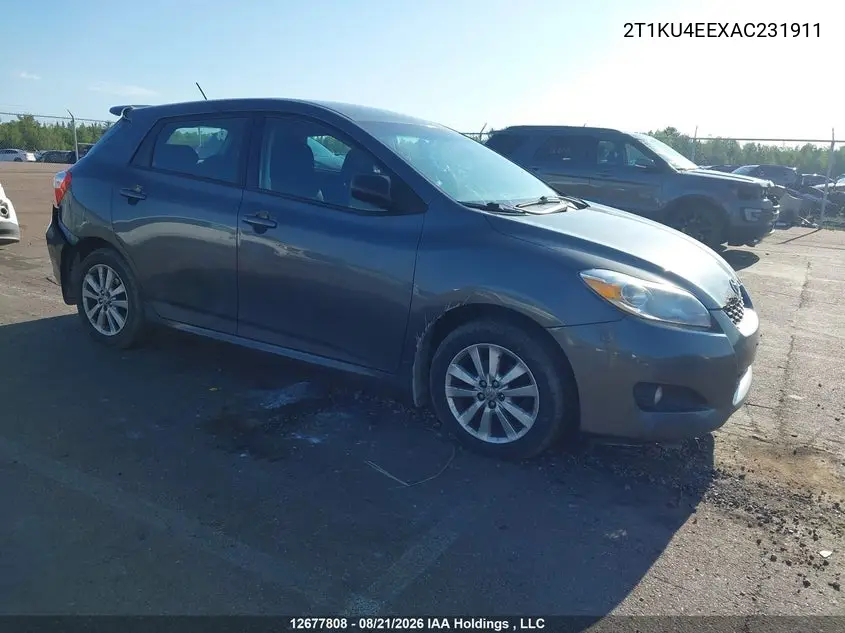 TOYOTA MATRIX 2010, VIN 2T1KU4EEXAC231911