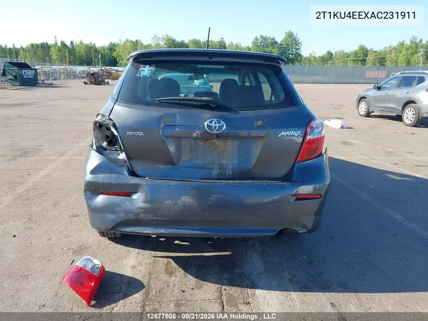 2010 TOYOTA MATRIX VIN 2T1KU4EEXAC231911 — фото 6