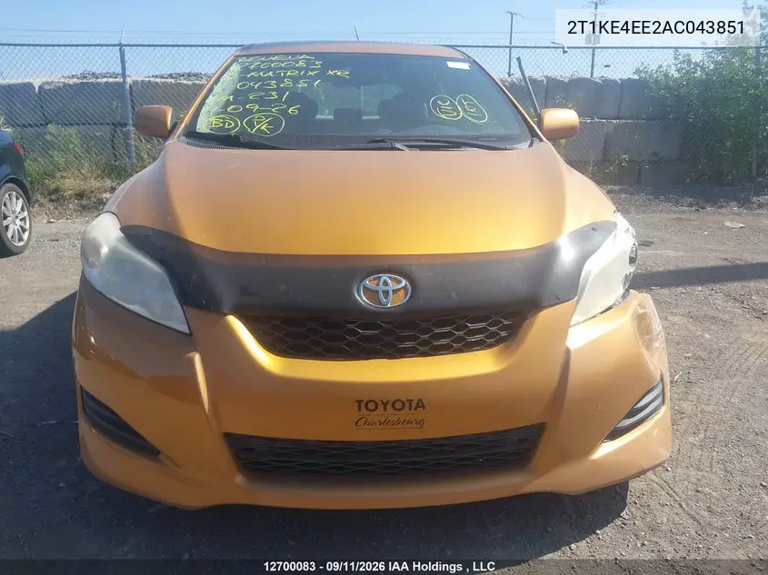 2010 TOYOTA MATRIX VIN 2T1KE4EE2AC043851 — фото 13