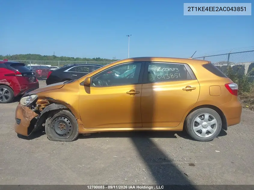2010 TOYOTA MATRIX VIN 2T1KE4EE2AC043851 — фото 15
