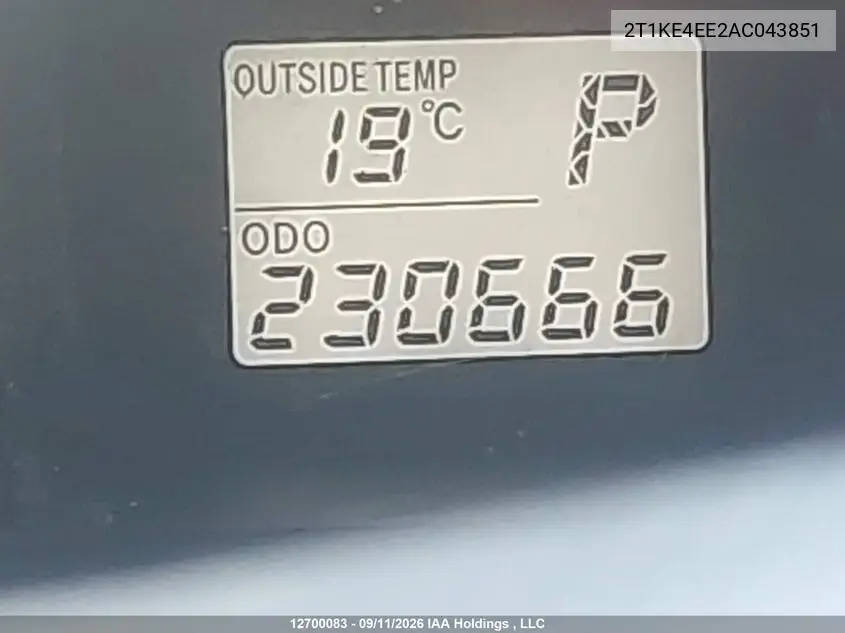 2010 TOYOTA MATRIX VIN 2T1KE4EE2AC043851 — фото 16