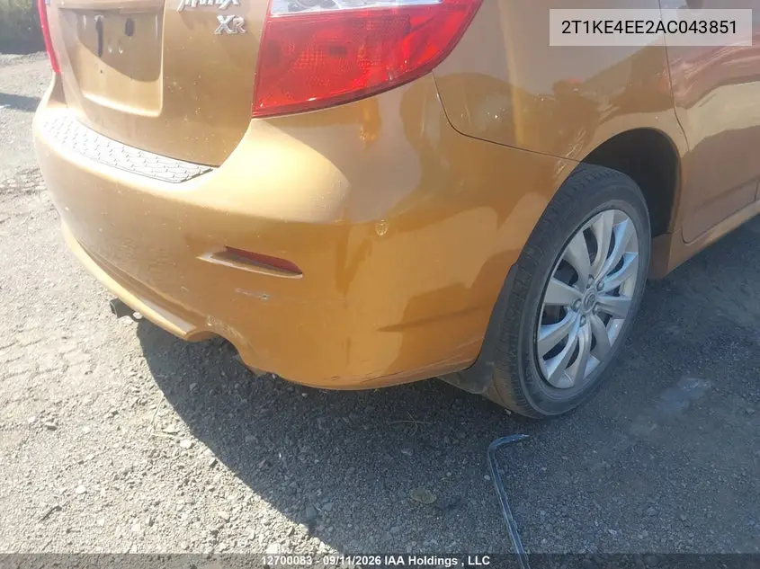 2010 TOYOTA MATRIX VIN 2T1KE4EE2AC043851 — фото 21