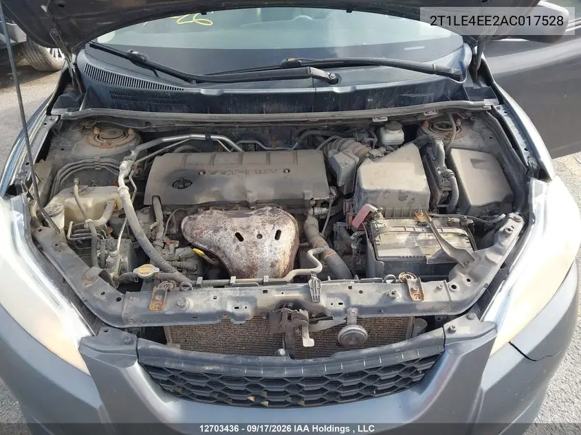 2010 TOYOTA MATRIX VIN 2T1LE4EE2AC017528 — фото 10
