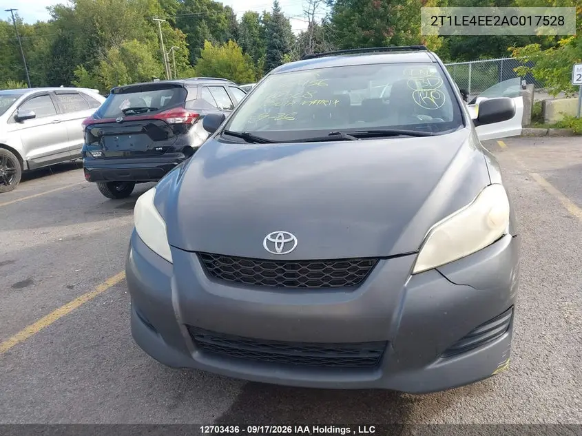 2010 TOYOTA MATRIX VIN 2T1LE4EE2AC017528 — фото 12