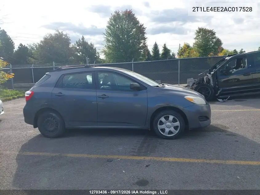 2010 TOYOTA MATRIX VIN 2T1LE4EE2AC017528 — фото 13
