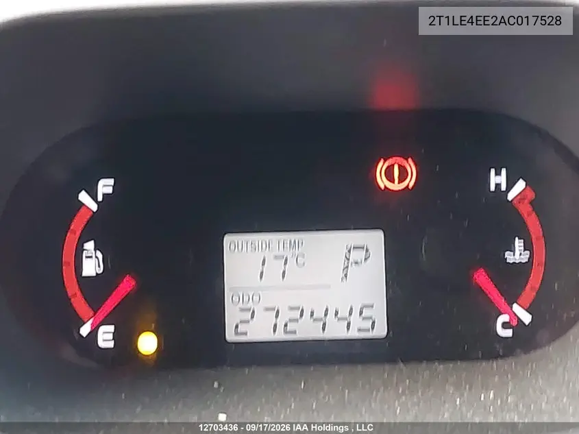 2010 TOYOTA MATRIX VIN 2T1LE4EE2AC017528 — фото 15