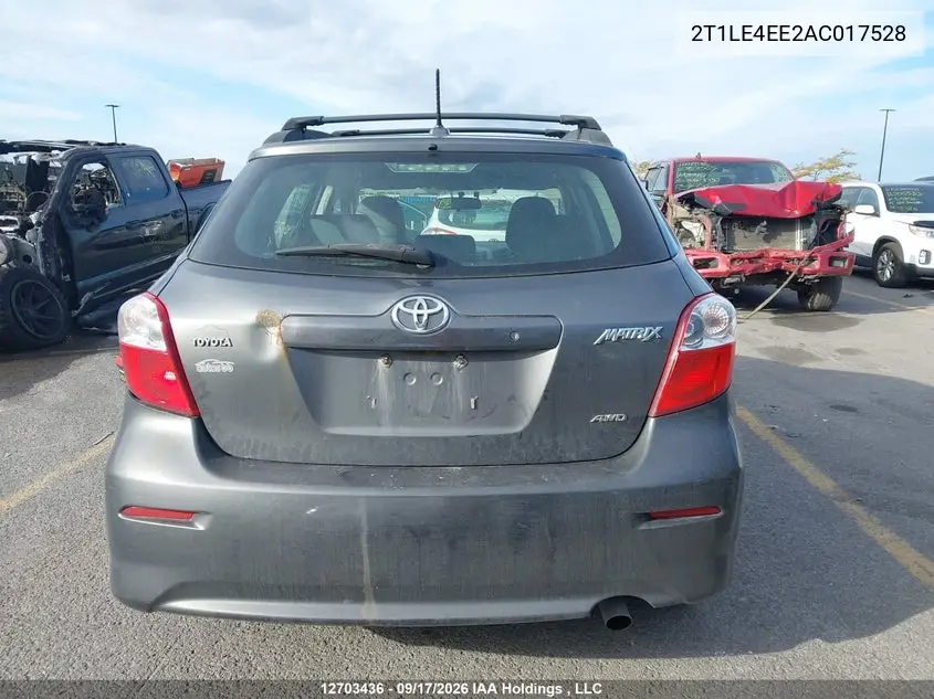 2010 TOYOTA MATRIX VIN 2T1LE4EE2AC017528 — фото 16