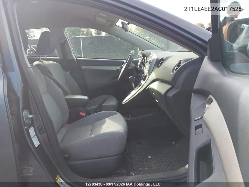 2010 TOYOTA MATRIX VIN 2T1LE4EE2AC017528 — фото 5