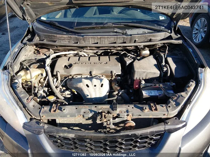 2010 TOYOTA MATRIX VIN 2T1KE4EE6AC043741 — фото 10