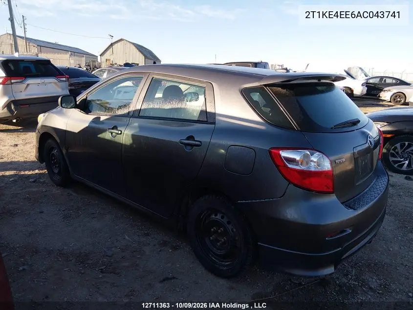 2010 TOYOTA MATRIX VIN 2T1KE4EE6AC043741 — фото 14