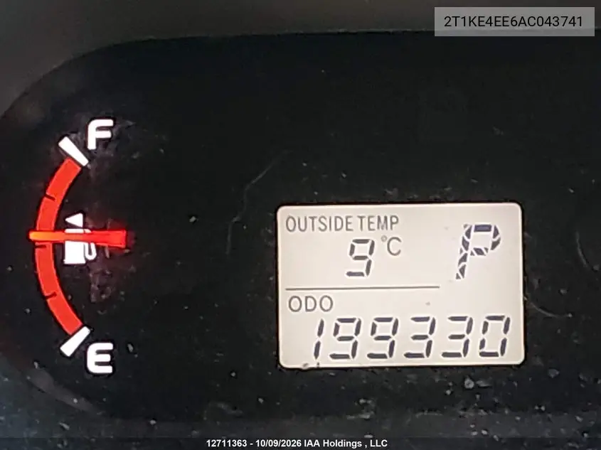 2010 TOYOTA MATRIX VIN 2T1KE4EE6AC043741 — фото 15