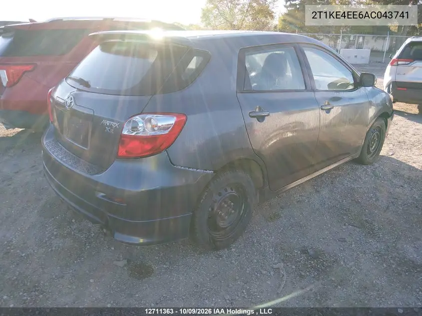 2010 TOYOTA MATRIX VIN 2T1KE4EE6AC043741 — фото 4