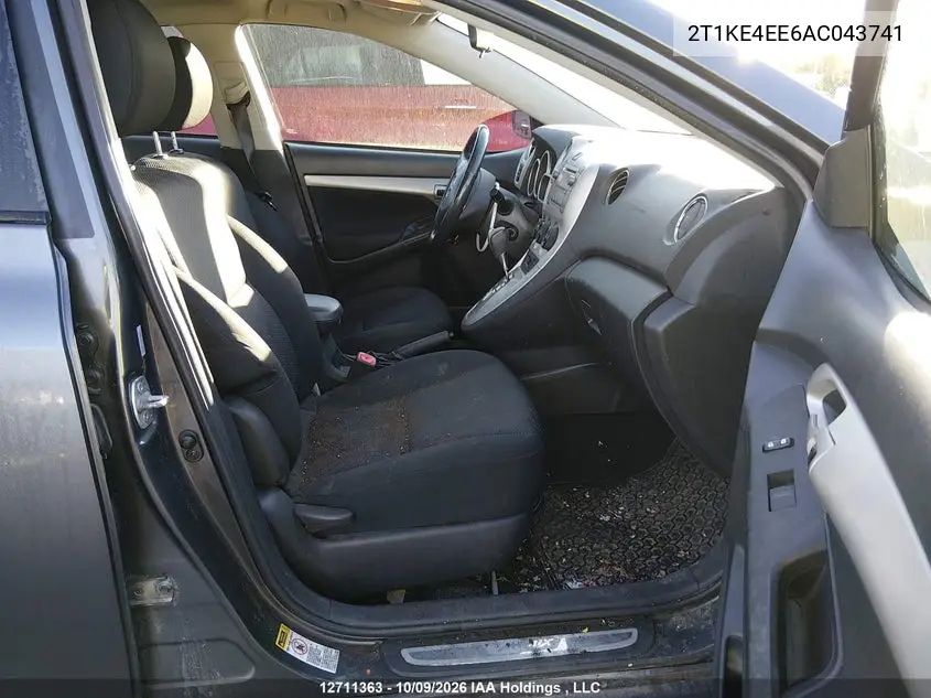 2010 TOYOTA MATRIX VIN 2T1KE4EE6AC043741 — фото 5