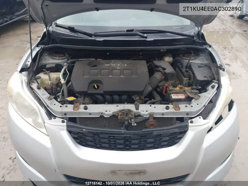 2010 TOYOTA MATRIX VIN 2T1KU4EE0AC302890 — фото 10