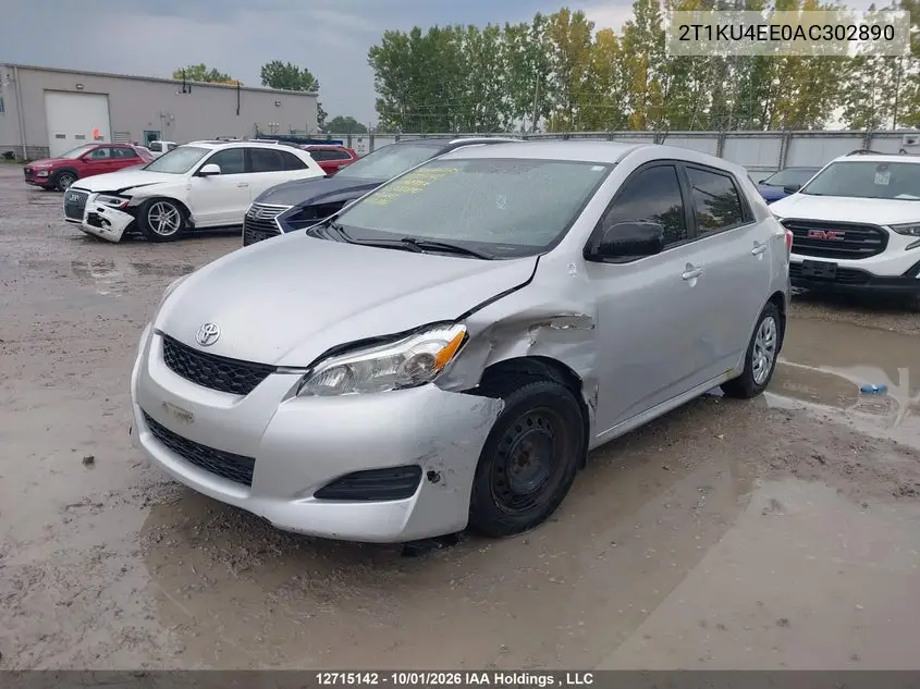 2010 TOYOTA MATRIX VIN 2T1KU4EE0AC302890 — фото 2