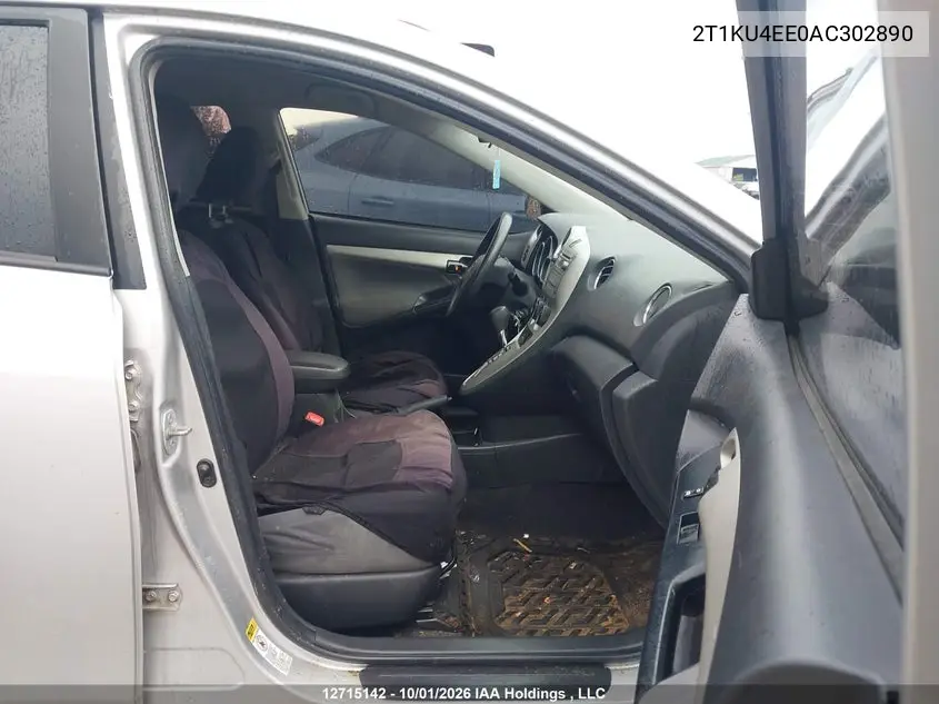 2010 TOYOTA MATRIX VIN 2T1KU4EE0AC302890 — фото 5