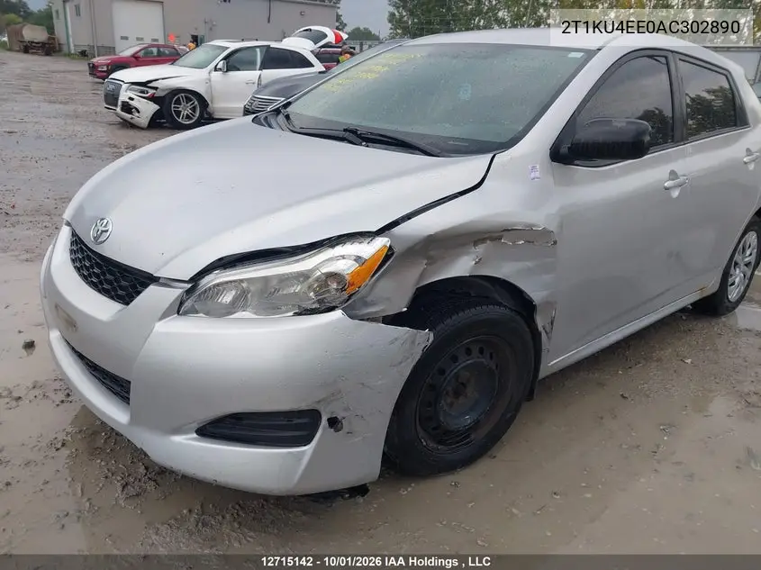 2010 TOYOTA MATRIX VIN 2T1KU4EE0AC302890 — фото 6
