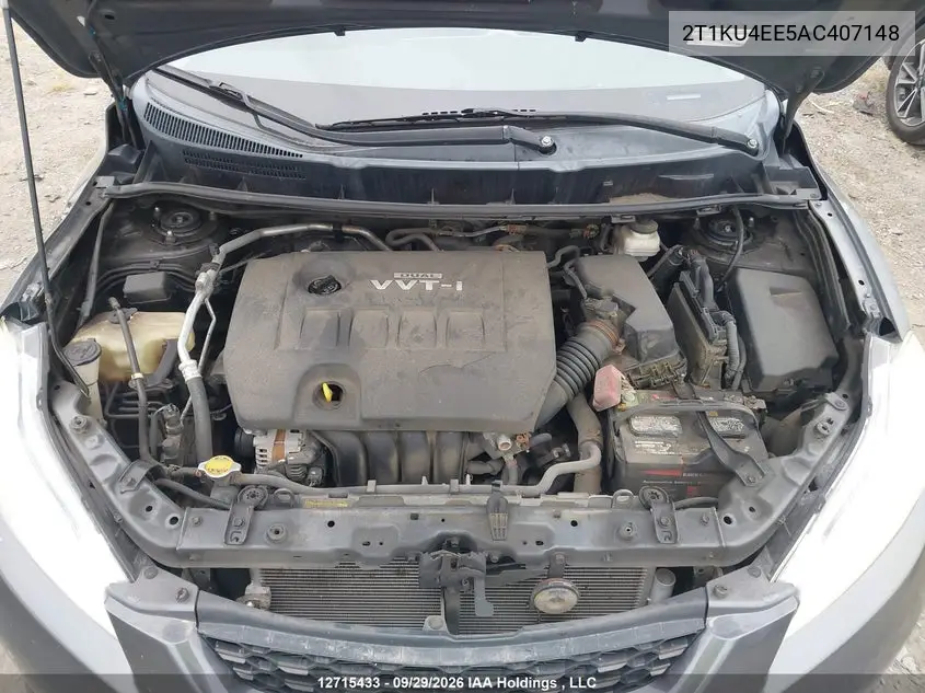 2010 TOYOTA MATRIX VIN 2T1KU4EE5AC407148 — фото 10
