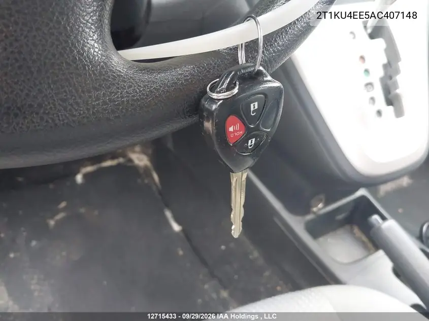 2010 TOYOTA MATRIX VIN 2T1KU4EE5AC407148 — фото 11