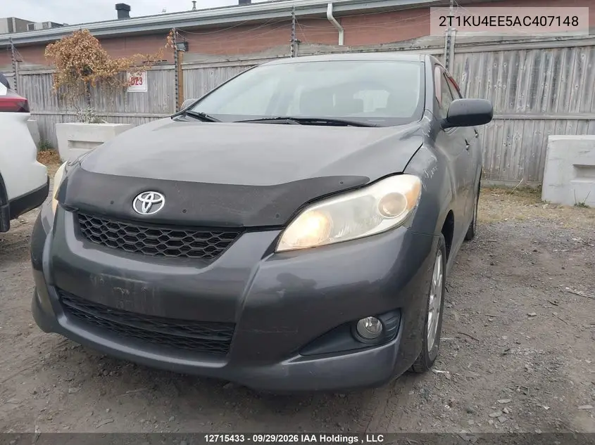 2010 TOYOTA MATRIX VIN 2T1KU4EE5AC407148 — фото 12