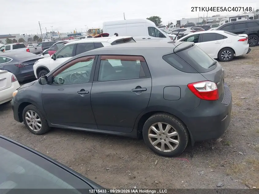 2010 TOYOTA MATRIX VIN 2T1KU4EE5AC407148 — фото 14