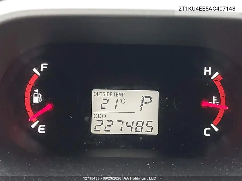 2010 TOYOTA MATRIX VIN 2T1KU4EE5AC407148 — фото 15