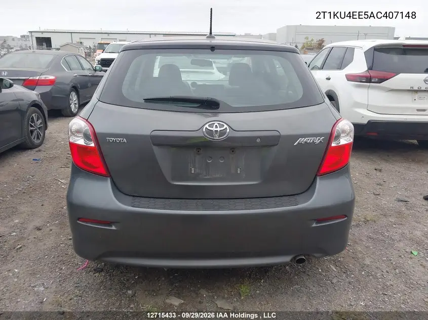 2010 TOYOTA MATRIX VIN 2T1KU4EE5AC407148 — фото 16